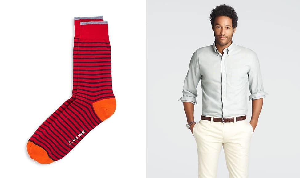 Jack-Spade-striped-socks-end-on-end-shirt
