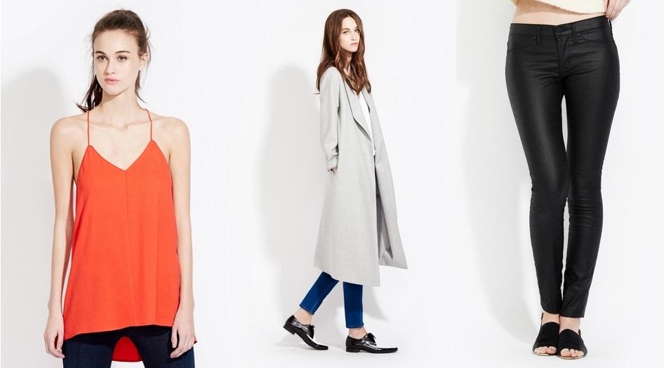AYR coupon discount - womenswear -  criss-cross cami top - robe coat - skinny pants