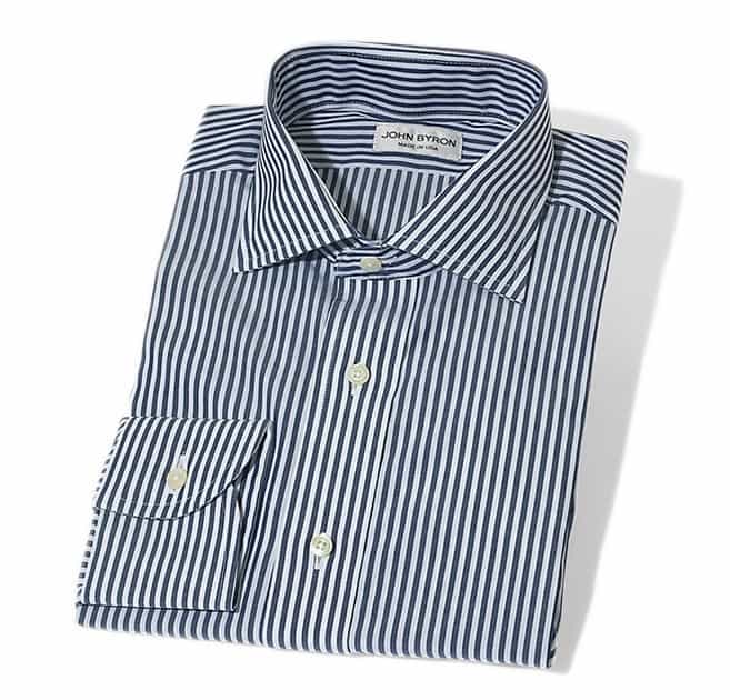 Custom made shirt - fathers day gift -john byron-classico_blue_two_ply_cotton_italian_woven