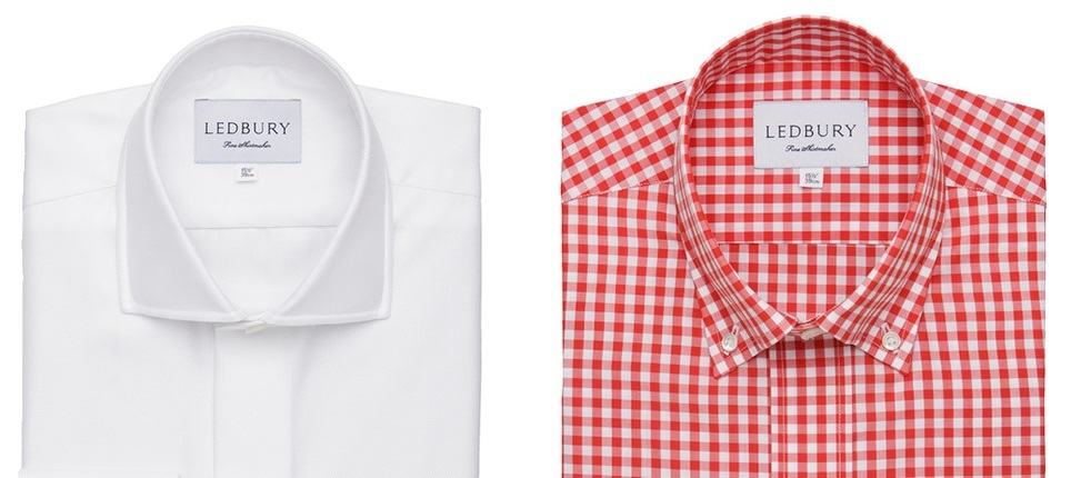 Ledbury Valentine's Day shirt selection + free shipping -the tuxedo shirt - red parker gingham (1)
