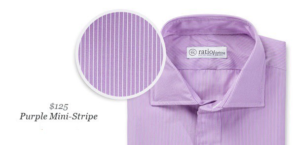 Ratio clothing-new additions - purple mini stripe