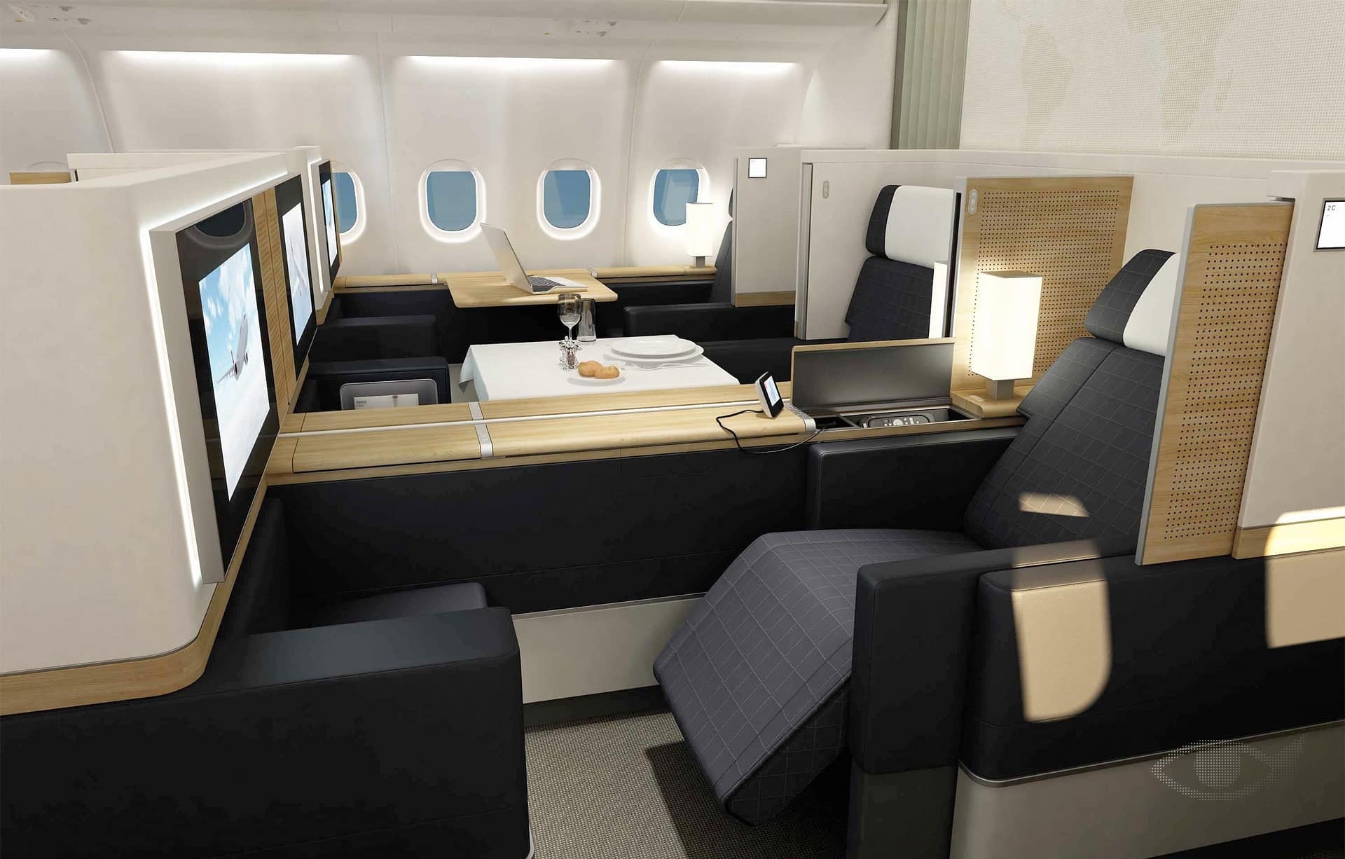 Top 10 First Class & Business Flights to Europe You Can Fly for Free with Points & Miles-Swiss-Air-Lines-First-Class