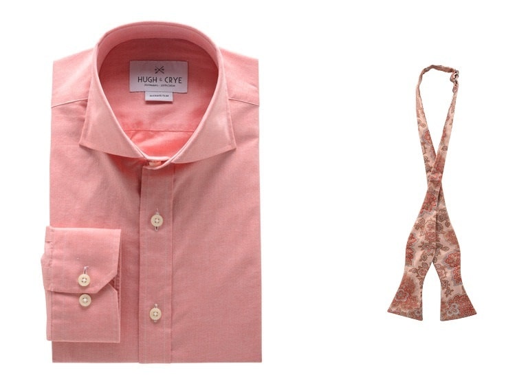 Treat Yourself for Valentine's with Hugh & Crye Selected Gifts - asahikawa shirt - palisades bow tie