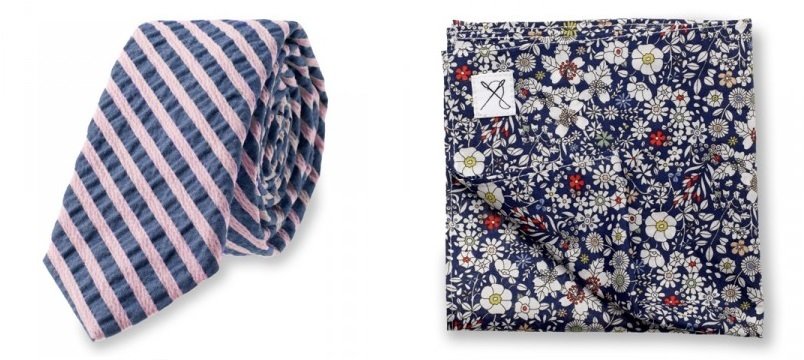 ernest alexander valentine's gift guide - bradford tie - flower pocket square