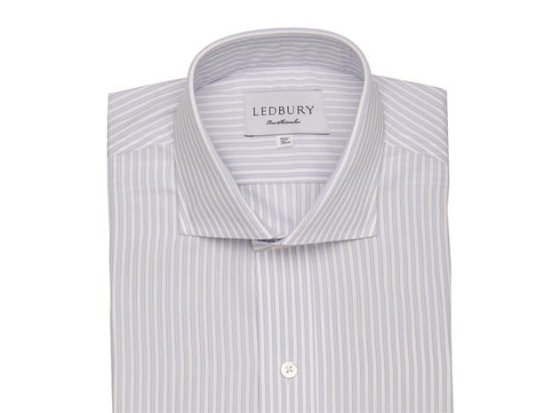 ledbury men dress shirt lookbook - the gavin stripe 120s