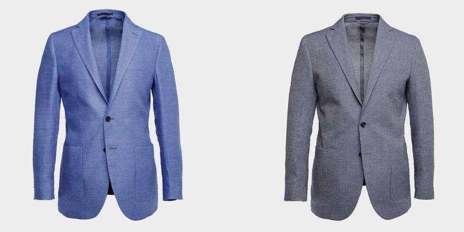 Not Your Ordinary Blazer from Ledbury - blue gile linen sport coat - dover pinpoint sport coat
