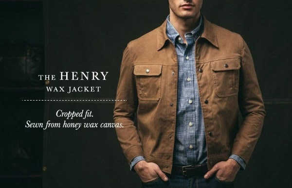 Henry Cropped Wax Jacket by Ernest Alexander