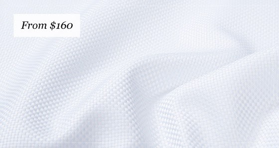 New Limited Edition Canclini Fabrics at Proper Cloth - Canclini White Imperial Basketweave