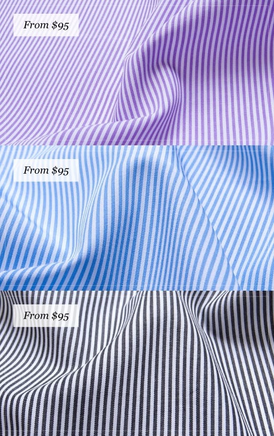 New Stripes, Ginghams and Checks at Proper Cloth - Grant Business Stripes