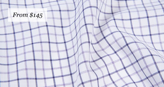 summer ready fabrics from proper cloth - Canclini Lavender Multi Grid