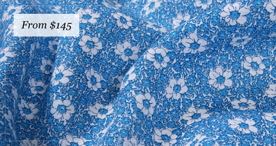 summer ready fabrics from proper cloth - Canclini Linen Floral Print