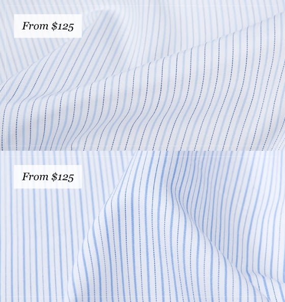 summer ready fabrics from proper cloth - Canclini Multi Stripe