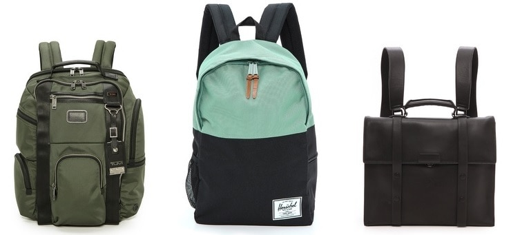 east dane bags - tumi backpack - herschel supply co daypack - 3.1 phillip lim satchel backpack