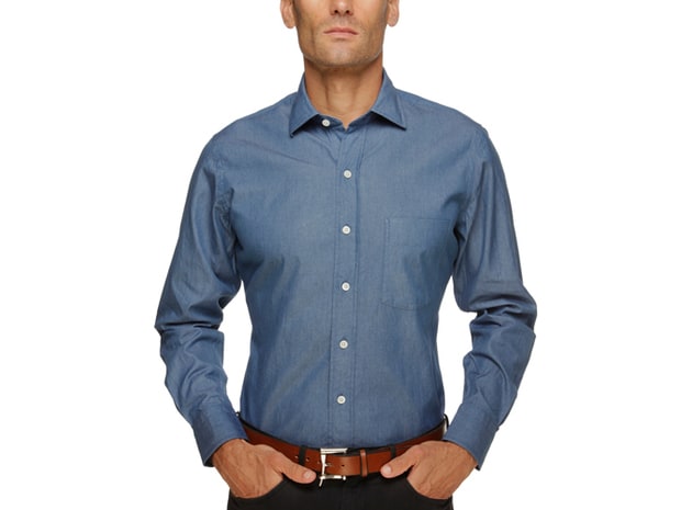The Not-So-Casual Denim Shirt from Ledbury - collins denim shirt (3)