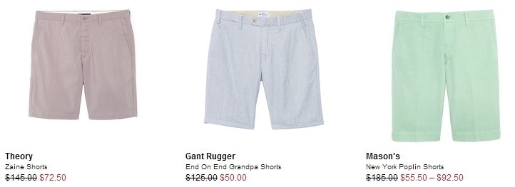 The Short Story from East Dane - theory zaine shorts - gant rugger grandpa shorts - mason's poplin shorts