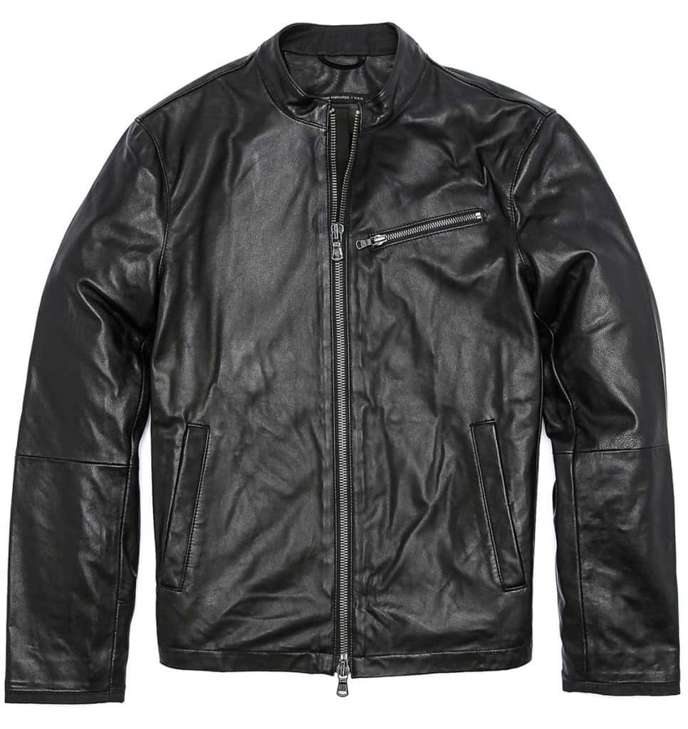 10 Leather Jackets for Men on Sale at East Dane - john varvatos star usa moto leather jacket - east dane