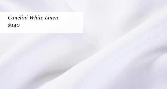 100 Linen Fabrics & Italian Plaids at Proper Cloth - canclini white linen (1)