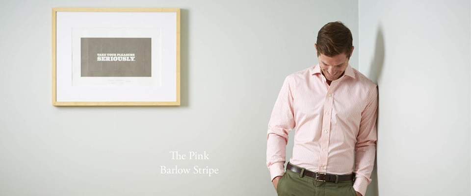 Back to Business with Ledbury - the pink barlow stripe