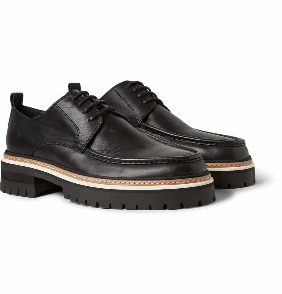 Free Shipping from Mr Porter on New Items - ann demeulemeester chunky sole oiled derby shoes