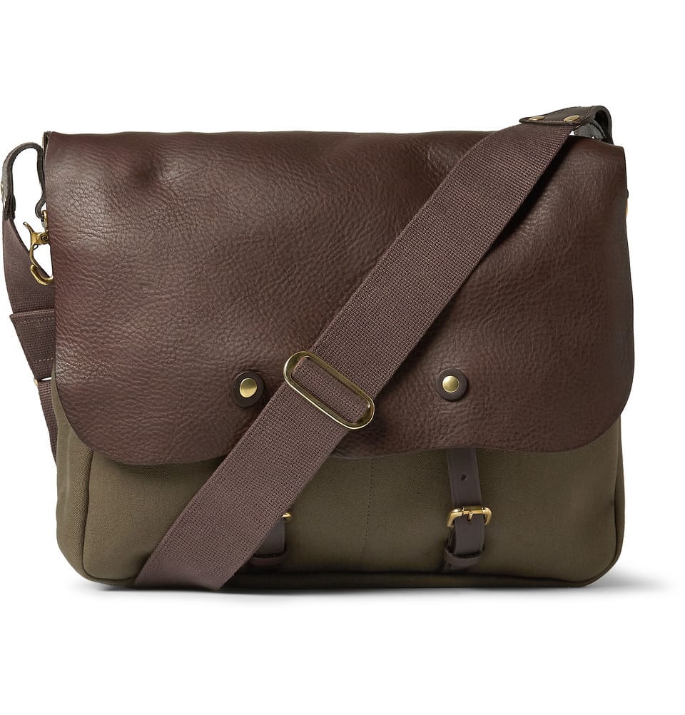 Free Shipping from Mr Porter on New Items - bill amberg hunter canvas and leather backpack