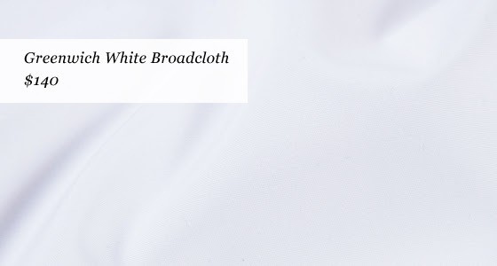 proper cloth- new mercer fabrics - greenwich white broadcloth