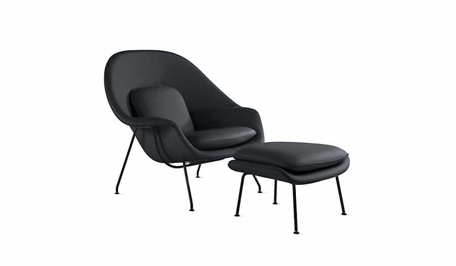 womb chair volo leather - dwr - Top 10 Best Modern Lounge Chairs for Men