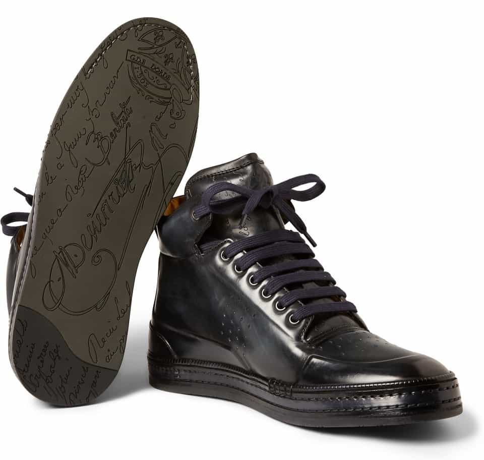 Berluti Now Sells More Than Men's Shoe Online, Here Are The Best Bets - mr porter - playtime leather high top sneakers