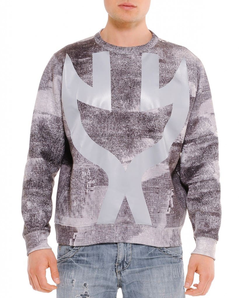 Uppercut Graphic Predator Sweatshirt in Gray