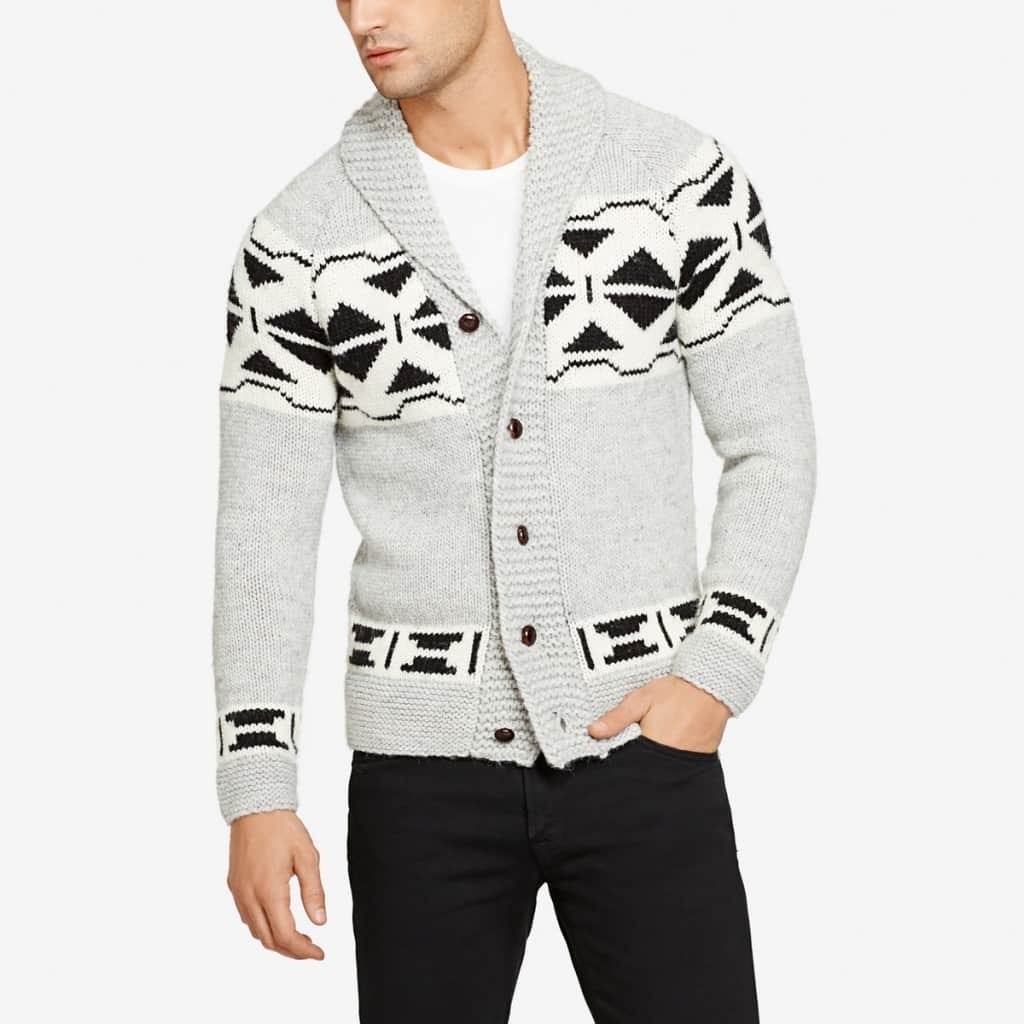 SWEATER_Cowichan_Cardigan_MarledGreyIvoryBlack_hero1=The Best Items from Bonobos' Gift Guide