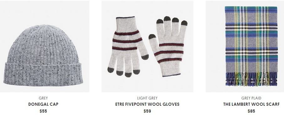 Balling on a Budget Gift Ideas Under $100 at Bonobos (1) hat gloves scarf