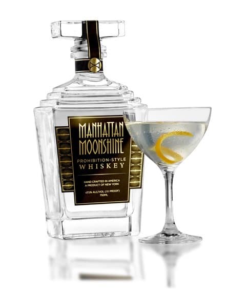 manhattan moonshine whiskey cocktail