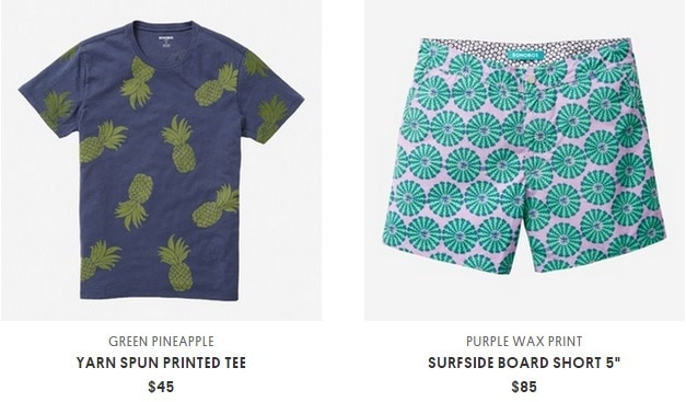 Spring Picks Best of the Best from Bonobos (3) pinapple print t-shirt shorts
