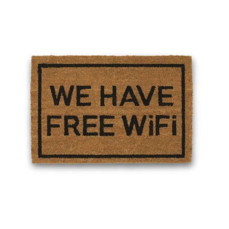 We have free wi-fi