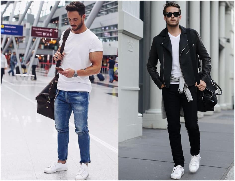 white shoes for men outfit