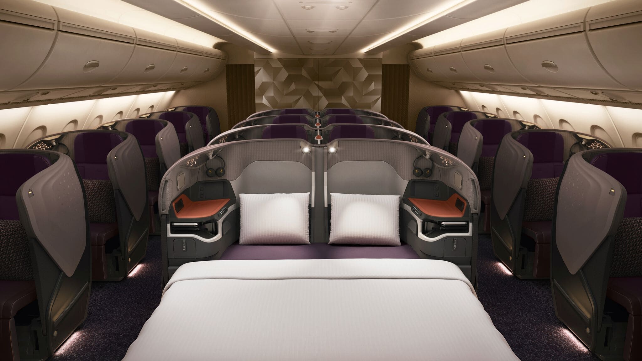 singapore air business class bed