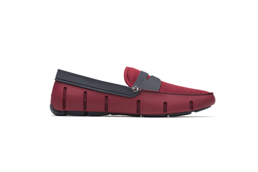 SWIMS Luxury Fashion Mens Loafers Summer Red 
